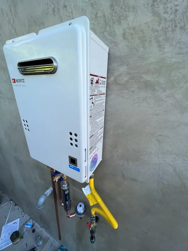 Tankless water heater installation for T Bridge Corner homes