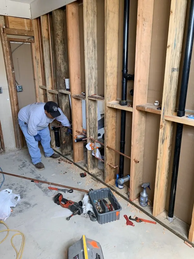 Commercial rough-in plumbing for Gas Line Repair in T Bridge Corner
